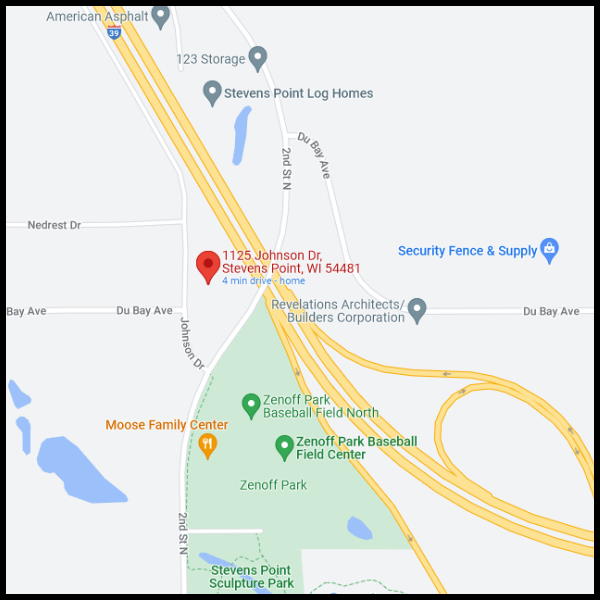 Map to Johnson Dr Location in Stevens Point, WI